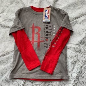 New Boys Medium Short/Long Sleeve Shirt Set